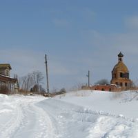 деревня зимой