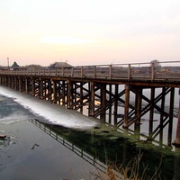 Мост через Курью в деревне Клепиково