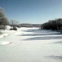 Река Синяя зимой