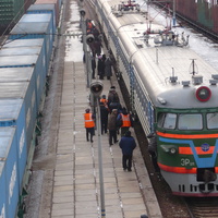 Прибытие электропоезда