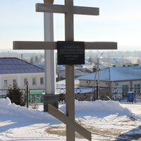 Крест на месте Успенской церкви
