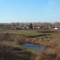 Вид из окна поезда, в сторону автодороги Тамбов-Пенза.