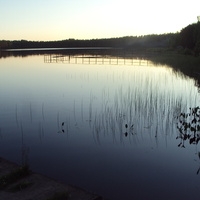 закат солнце на царицино озеро