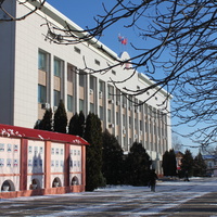 Бирюч. Здание администрации Красногвардейского района.