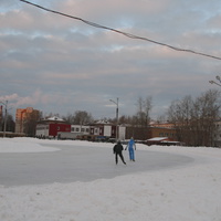 Сыктывкар декабрь 2013 ледовая конькобежная дорожка