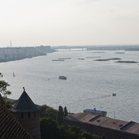 Волга на Стрелке в Нижнем Новгороде