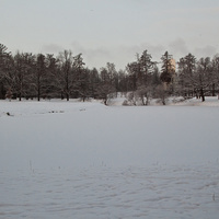 Фасадный пруд