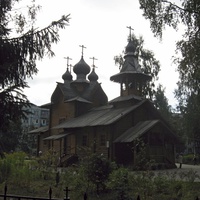 деревянная церковь в Сертолово - во имя преп.Сергия Радонежского, была заложена 16 Марта 2002г. и освящена в конце того же года.