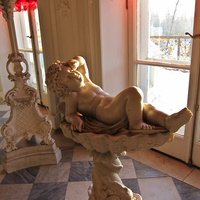 На парадной лестнице Екатерининского дворца