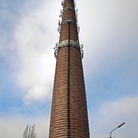 Заводская труба в городе Шебекино