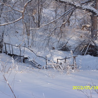 речка Пелетьма зимой