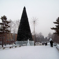 г.Шелехов Площадь возле дворца культуры