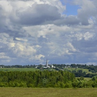 Вид на село Тетеринское с Лавровской горы.