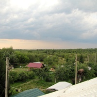 Вид на деревню с крыши