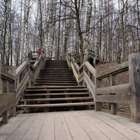Деревянная лестница, Покровская сторона