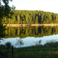 Озеро в деревне Боброво
