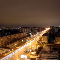 Проспект Циолковского с высотки 3