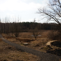 Территория бывшей усадьбы Троицкое на Обитце