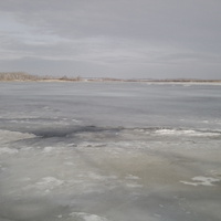 лед на верх-чуманском водохранилище
