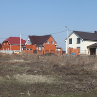 Стрелецкое. Район коттеджей на западе села.