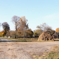 Белый переезд. Въезд в деревню со стороны деревни Камаровичи (старая дорога)
