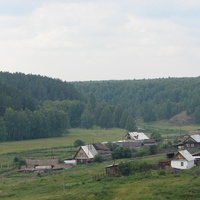 Вид на деревню.
