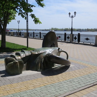 Ростов- набережная. Скульптурная композиция "РАК"