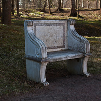 Скамейка в Верхнем парке