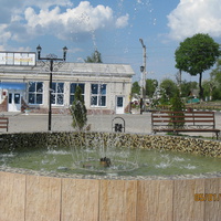 фонтан на центральной площади Гордеевки