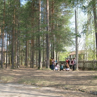 Верхняя Максаковка 2014 - школьный двор