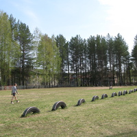 Верхняя Максаковка 2014 - школьный двор