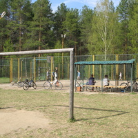 Верхняя Максаковка 2014 - школьный двор