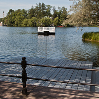 Паромная переправа на Большом пруду