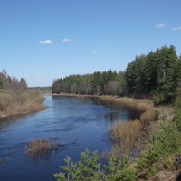 Река Царева у поселка Усть-Царева 10 мая 2014