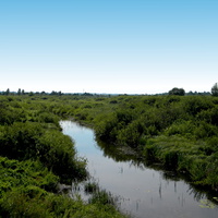 Река Хатуша на окраине поселка Хомутовка