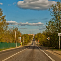 Въезд в Дмитров со стороны Клина