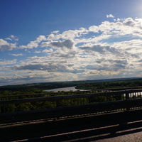 Вид со старого каширского моста в сторону Серпухова