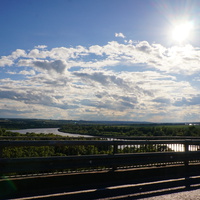 Вид со старого каширского моста в сторону Серпухова