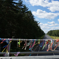 Мост через Каширское шоссе на автодороге на Соколову Пустынь