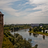 Вид на реку Нарву из крепости