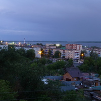 Октябрьск. Волга. Вечерний пейзаж.
