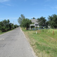 Начало деревни Сынковичи.