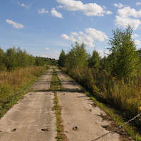Дорога в деревне Боровки