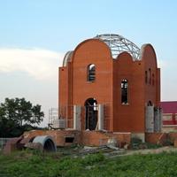 Этап строительства Тихвинского храма