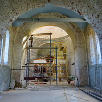 Церковь Спаса Преображения - идет реставрация внутренних помещений
