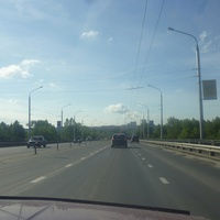 На Кузбасском мосту через Томь