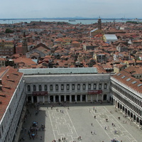 Вид на город и площадь Святого-Марка из кампанилы
