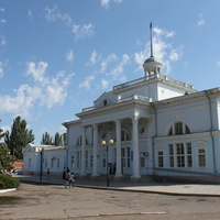 Ейск. Железнодорожный вокзал.