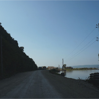 Дорога к поселку Подгорное
