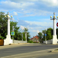 г. Пенза,«Лебедевский (Казанский) мост» названный  в память И. К. Лебедева, построившего здесь первый в истории города мост через реку Пензу.